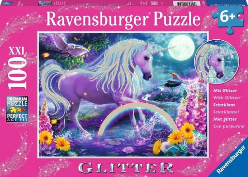 [RU12980] Glitter Unicorn 100pc XXL Puzzle 6+