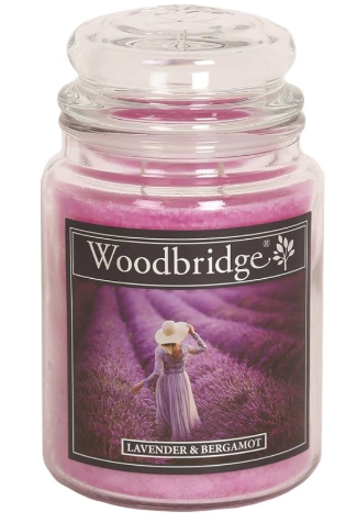 [WOWLJ002] Scented Large Candle Jar 565g - LAVENDER BERGAMOT