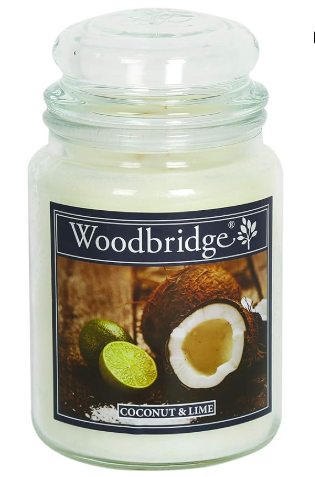 [WOWLJ015] Scented Large Candle Jar 565g - COCONUT & LIME