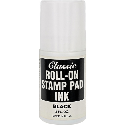 [CSINKBK] Classic Roll On Ink 2oz  BLACK #3020