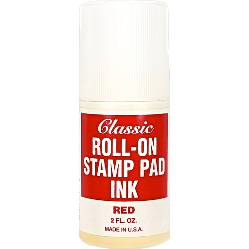 [CSINKRD] CLASSIC Roll On RED Ink 2oz #3620