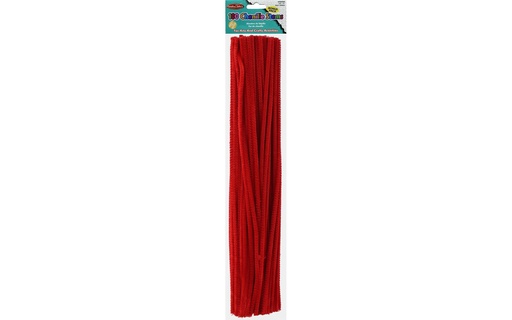 [CLSTEMRD] Chenille Stems #65430 4mm/12" RED  100pk