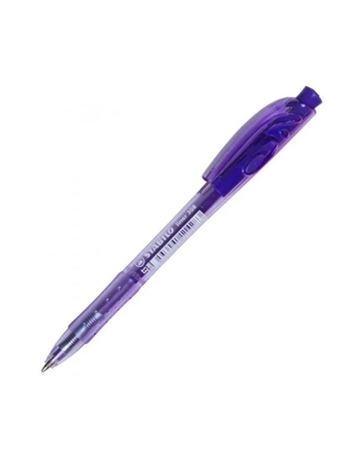 [SS308MPU] Stabilo PURPLE MEDIUM Liner Retractable BallPoint Pen - (10/bx)