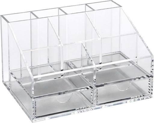 [OCADO2AC] Multi Desk 2 Drawer Sorter #ADO2 ACRYLIC CLEAR