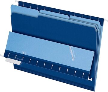 [ESFFLSNB] Pendaflex File Folders Letter Size NAVY BLUE TWO TONE #4210 - Sold Singular - (100/bx)