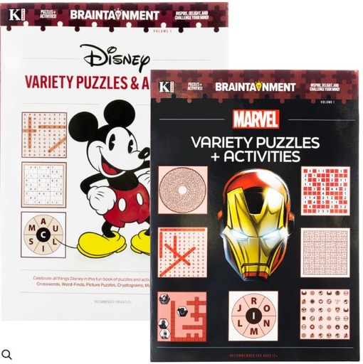 [BZ53570] Disney & Marvel Variety Puzzles & Activities #53570 - (48/ctn)