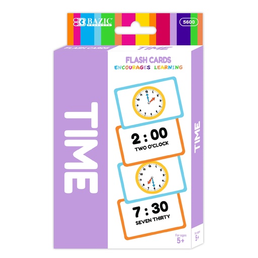 [BZ5600] Flash Cards TIME 36pk