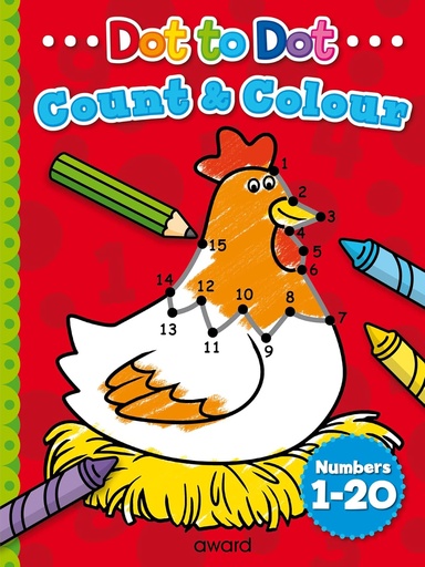 [AW701699] Count & Colour 1-20 Dot To Dot (CHICKEN)