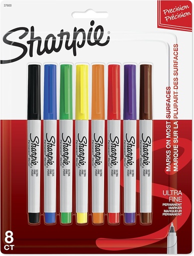 [SASHUF8] Sharpie #37600PP ULTRA FINE Classic Colour Marker Set 8pk