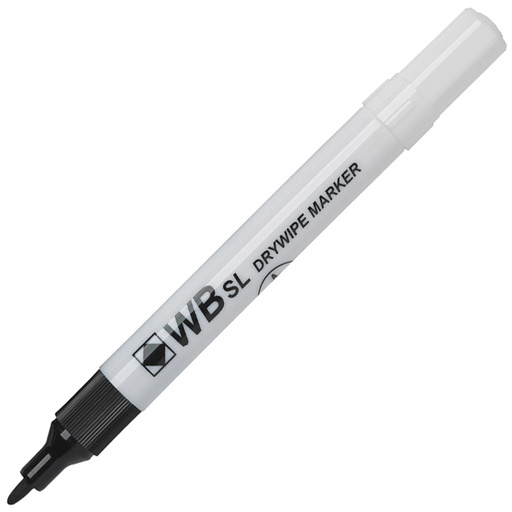 [SDWBMKBK] WB SL Whiteboard BLACK Chisel Marker #WX26035 - (10/bx)