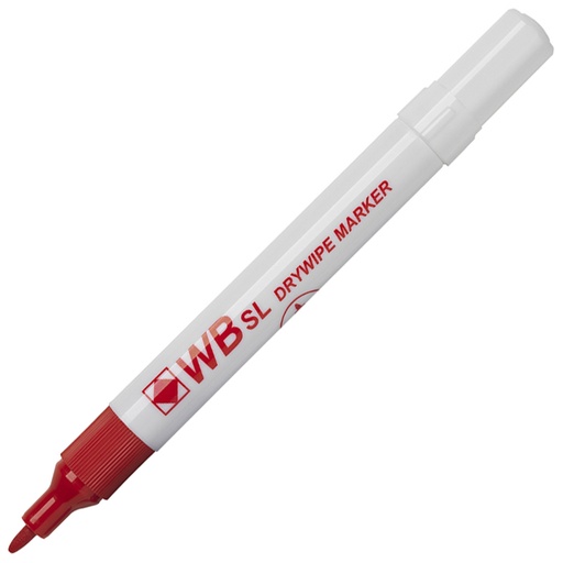 [SDWBMKRD] WB SL Whiteboard RED Chisel Marker #WX26037 - (10/bx)