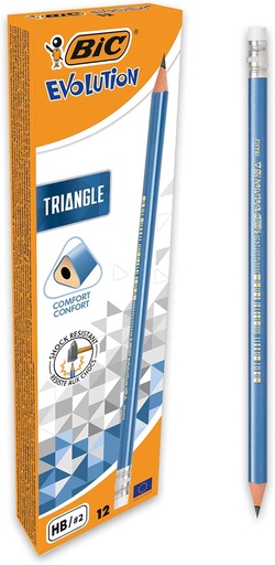 [SDTRIAHB] BIC Evolutions Graphite TRIANGULAR HB #2 Pencils - (12/bx)