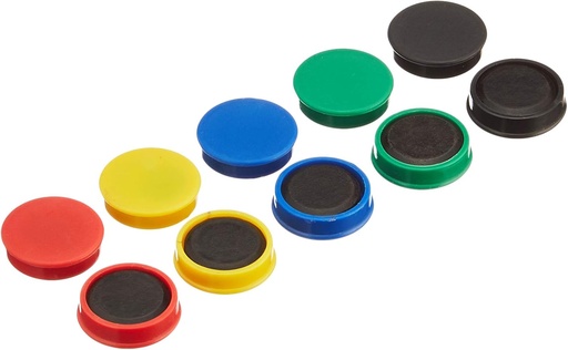 [SDKF02643] Whiteboard Magnets #KF02643 25mm Asst pk10 Q-Connect