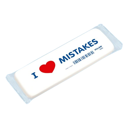 [MIM4806] Milan I LOVE MISTAKES X-Large Eraser #CNM4806 