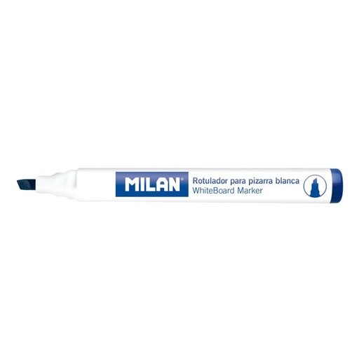 [MI528121] Milan Whiteboard BLUE Chisel Marker #16528121 (Each) - (12/bx)