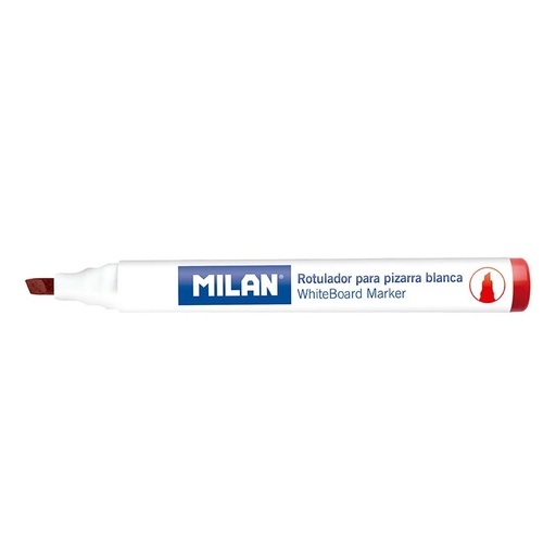 [MI528123] Milan Whiteboard RED Chisel Marker #16528123 (Each) - (12/bx)