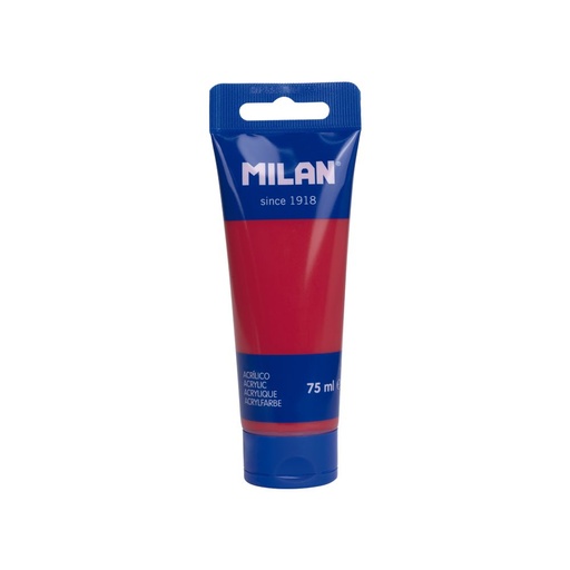 [MI101731] Milan Acrylic 75ml CARMINE CORAL RED Tube Paint #101731