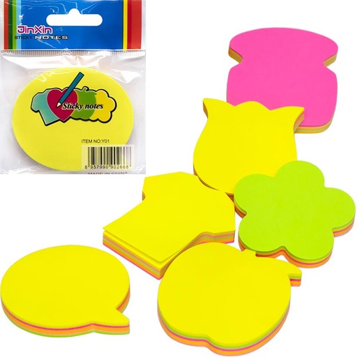 [IMBX057] Sticky Notes 3x3" Asst Designs & Colours SINGLE - (12/pk)