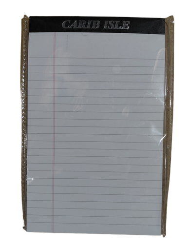 [IMBX056] Carib Isle Writing Pad WHITE 8x5" 50pg 