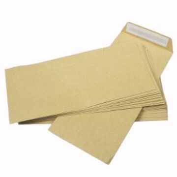 [IMBX032] Manilla Envelopes 4 1/8x9 1/2" Peel & Seal 100g Sold 50pk Only - (2000/ctn)