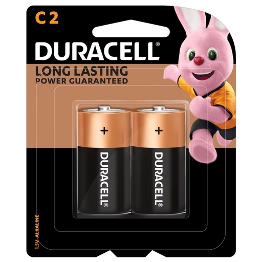 [SBBATTC] Batteries Duracell C Alkaline 2/pk 48/ctn