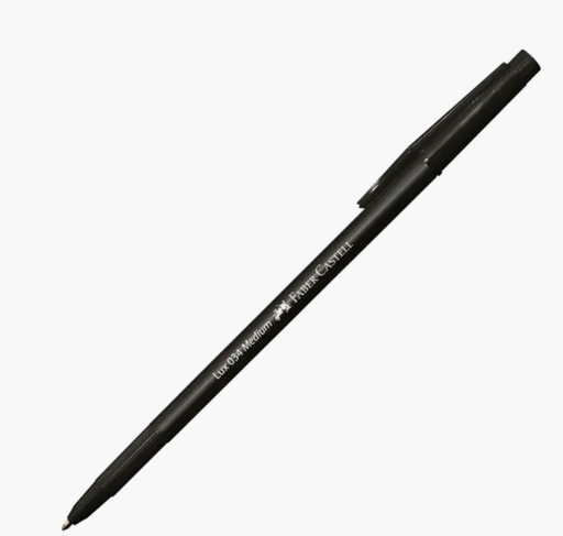 [BO034MBK] Faber Castell #034 Lux BLACK MED BP Pen - (50/bx)