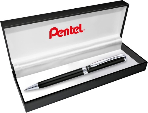 [PEB811AAE] Pentel Sterling 0.8mm Black Barrel Ballpoint Pen #B811A w/Box
