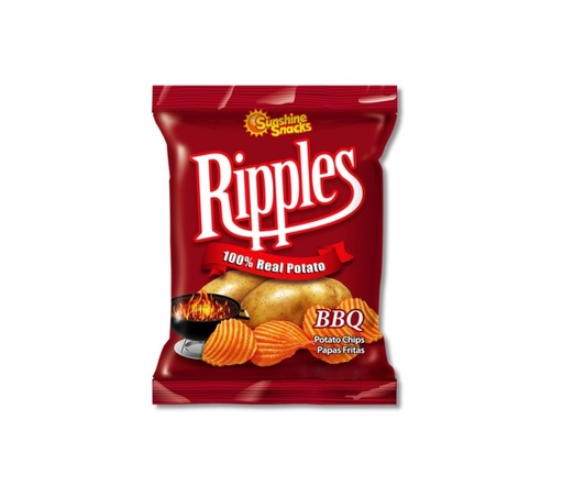 [CFRIPPBQ] Sunshine Snacks Ripples BBQ Potato Chips 35g