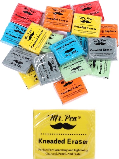 [SDERASKN] Kneaded Erasers - Mr. Pencil Asst Cols (Sold Singular)  - (18/pk)