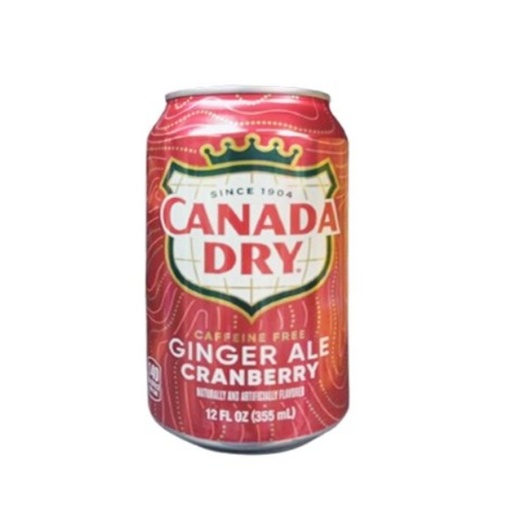 [LWCADRCG] Canada Dry CRANBERRY GINGERALE 355ml Can - Each - (24/ctn)