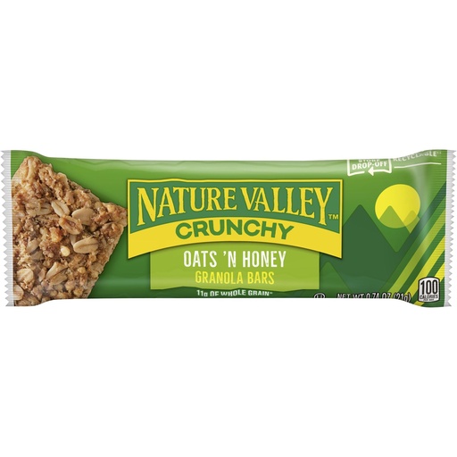 [LWNAVAOH] Nature Valley Oats N' Honey Granola Bars 42g