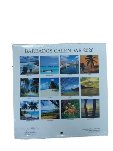 [JRCA66] Barbados Calendar 2026 6x6" (Small) - John Roett (Sale)