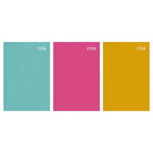 [SD3488FSC] Tallon Diary A4 1 Day Bright Casebound 2026 - Sale (3 Cols Asst) 