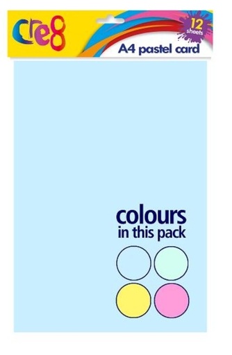 [SDP2005] CRE8 Pastel Card 200g A4 12shts #P2005
