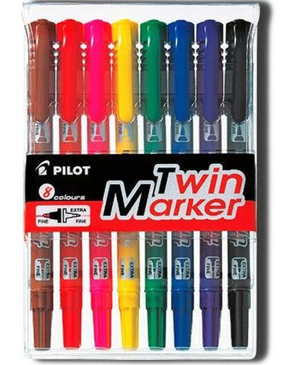 [PPTMS8N] Pilot Twin Marker 8pc Set #SCATMS8N
