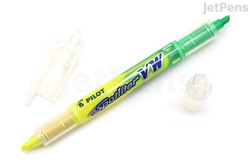 [PPSLVWYG] Pilot Spotliter VW Dual YELLOW/GREEN Highlighter - (12/bx)
