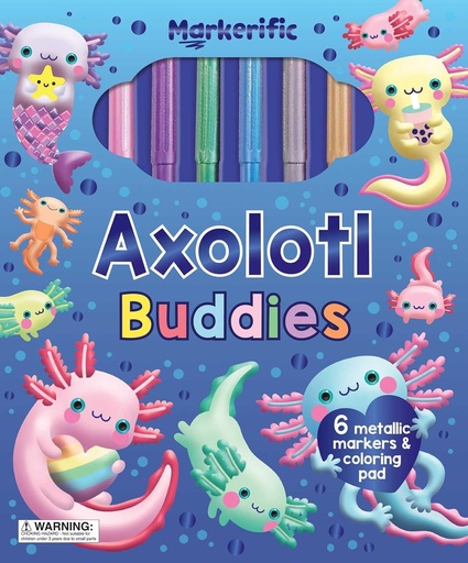 [SI239321] Axolitl Buddies Activity Folder with 6 Markers - Markerific
