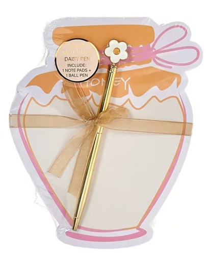 [CN677216] Honey Bee & Daisies Memo Pad with Pen #S1101-1152 /114 7721