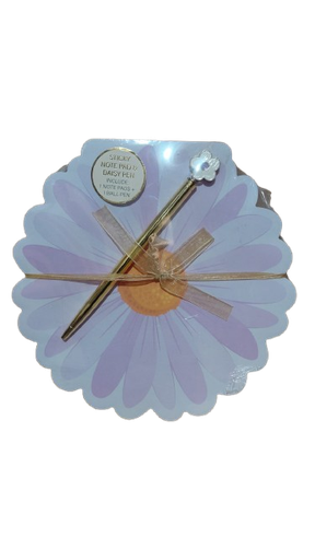 [CN677230] Purple Daisy Memo Pad with Pen #S1101-1170 / 114 7723