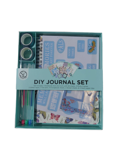 [CN760012] SL DIY Journal + Scrapbook #A Set with Pens/Stickers/Tape/Frame/Clips #127-6001