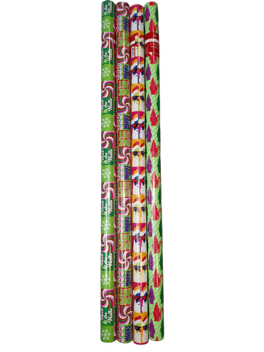 [EX8040A17] XMAS Gift Wrap 80ft Roll Boujee & Bright #CW8040A17/CRW1462/63/64/65