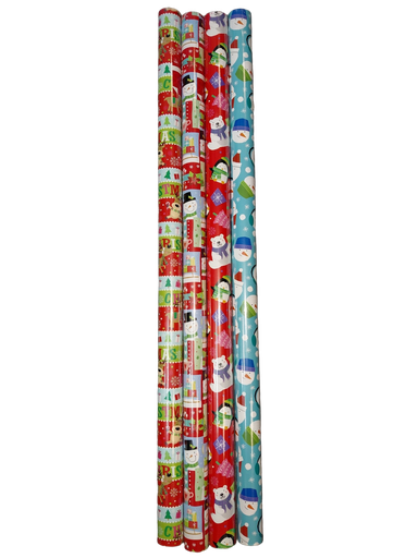 [EX8040A15] XMAS Gift Wrap 80ft Roll Juvy #CW8040A15/CRW1168/69/70/71