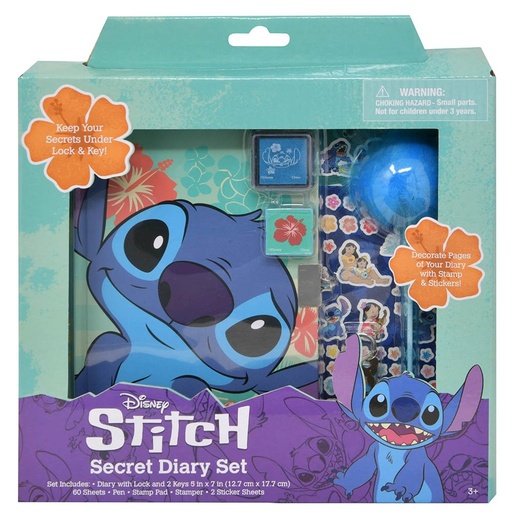 [UPDIRYST] 712676ST* STITCH Secret Diary with Lock Set 