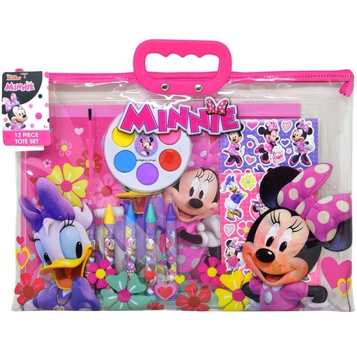 [UPTOTEMM] 702897MRM* MINNIE MOUSE 12pc Stationery Tote Bag Set