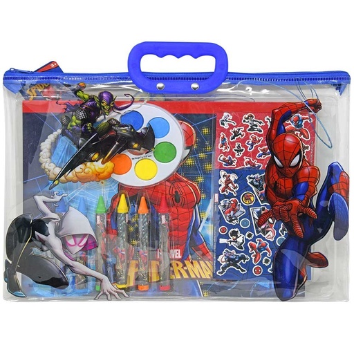 [UPTOTESP] 712281SPC* SPIDERMAN 12pc Stationery Tote Bag Set