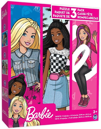 [UPPZ31BA] 18591* BARBIE 3 In 1 Puzzle