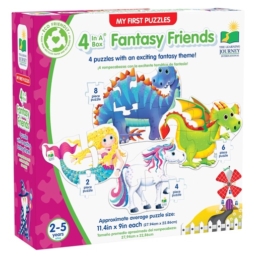 [LJ628119] My First Puzzle Sets 4 In A Box - FANTASY FRIENDS (2-5yrs)