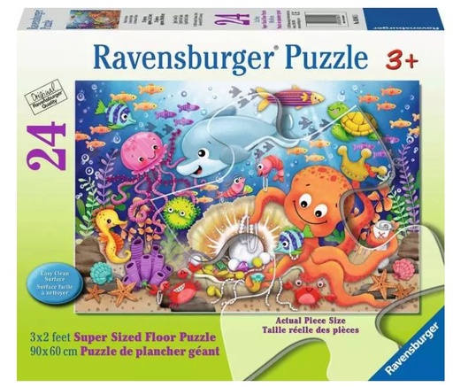 [RU03041] Floor Puzzle 24pc FISHIE'S FORTUNE 3+