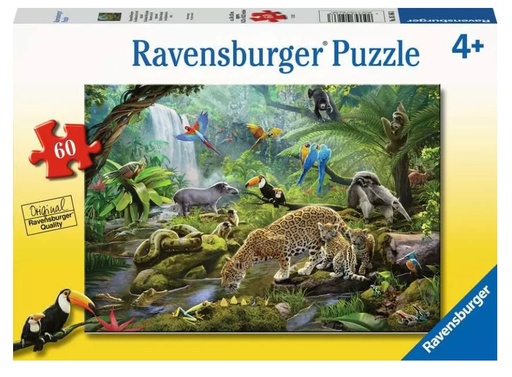 [RU05166] Rainforest Animals 60pc Puzzle 4+