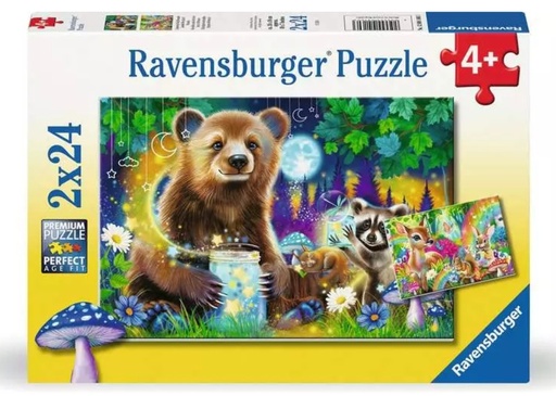 [RU12004160] Lovable Woodland Friends 2 x 24pc Puzzle 4+